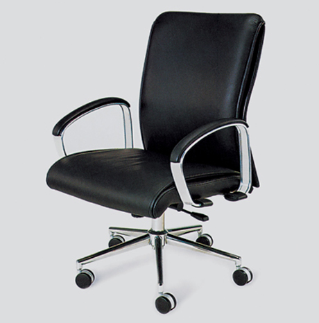辦公椅|現代真皮中班椅|辦公家具|真皮中班椅|時尚中班椅|中背椅|主管椅|經理椅 CG-SSZBY-05