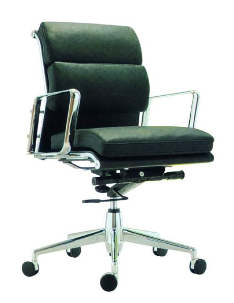 辦公椅|現代真皮中班椅|辦公家具|真皮中班椅|時尚中班椅|中背椅|主管椅|經理椅 CG-SSZBY-12