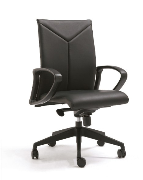 辦公椅|現代真皮中班椅|辦公家具|真皮中班椅|時尚中班椅|中背椅|主管椅|經理椅 CG-SSZBY-13