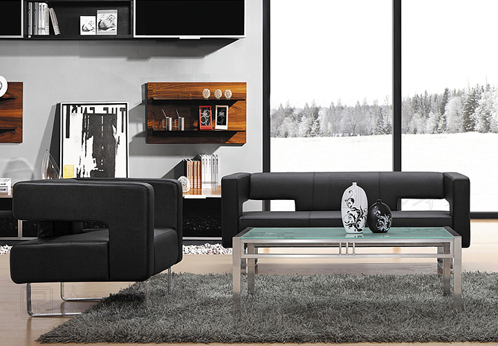 現代真皮沙發(fā)